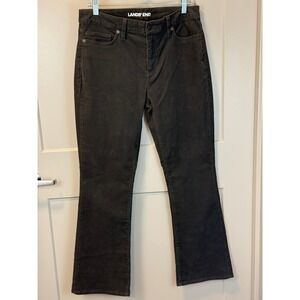 Land's End Dark Gray Mid-Rise Bootcut Corduroy Pants Size 8